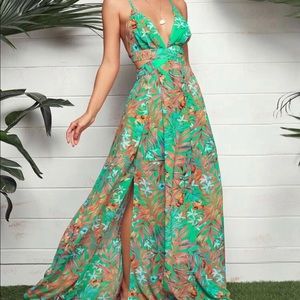 Brand new with tags tropical maxi dress